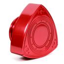 ROTARY13B1 ALUMINIUM ROTOR OIL CAP RED ANODIZED 55mm