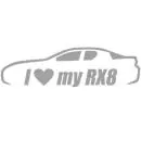 RE DECALS I Love My RX8